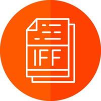 iff het dossier formaat vector icoon ontwerp