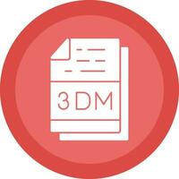 3dm het dossier uitbreiding vector icoon ontwerp
