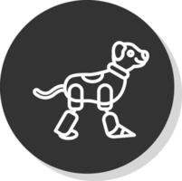 robot hond vector icoon ontwerp