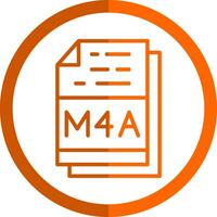 m4a het dossier vector icoon ontwerp