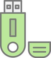 pendrive vector icoon ontwerp