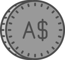 Australisch dollar vector icoon ontwerp