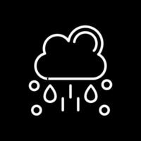 regenachtig vector icoon ontwerp