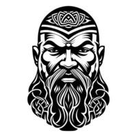 viking Mens in keltisch knoop stijl vector