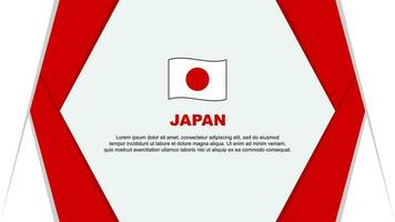 Japan vlag abstract achtergrond ontwerp sjabloon. Japan onafhankelijkheid dag banier tekenfilm vector illustratie. Japan achtergrond