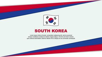 zuiden Korea vlag abstract achtergrond ontwerp sjabloon. zuiden Korea onafhankelijkheid dag banier tekenfilm vector illustratie. zuiden Korea ontwerp