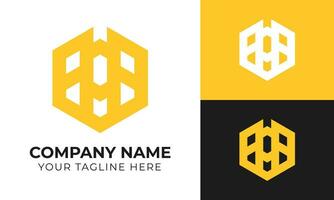 creatief modern minimaal monogram bedrijf logo ontwerp sjabloon voor uw bedrijf vrij vector