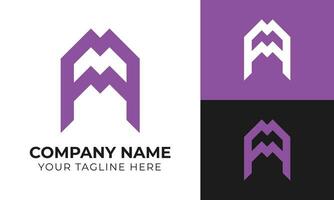 creatief modern minimaal monogram abstract eerste brief m logo ontwerp sjabloon vrij vector