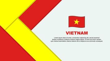 Vietnam vlag abstract achtergrond ontwerp sjabloon. Vietnam onafhankelijkheid dag banier tekenfilm vector illustratie. Vietnam illustratie