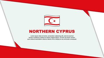 noordelijk Cyprus vlag abstract achtergrond ontwerp sjabloon. noordelijk Cyprus onafhankelijkheid dag banier tekenfilm vector illustratie. noordelijk Cyprus onafhankelijkheid dag