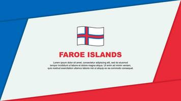 Faeröer eilanden vlag abstract achtergrond ontwerp sjabloon. Faeröer eilanden onafhankelijkheid dag banier tekenfilm vector illustratie. Faeröer eilanden banier