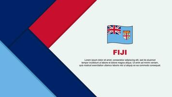 fiji vlag abstract achtergrond ontwerp sjabloon. fiji onafhankelijkheid dag banier tekenfilm vector illustratie. fiji illustratie