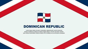 dominicaans republiek vlag abstract achtergrond ontwerp sjabloon. dominicaans republiek onafhankelijkheid dag banier tekenfilm vector illustratie. dominicaans republiek sjabloon