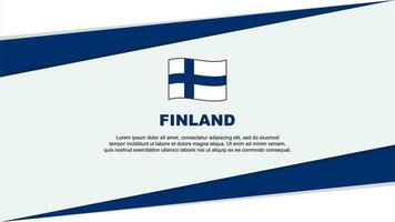 Finland vlag abstract achtergrond ontwerp sjabloon. Finland onafhankelijkheid dag banier tekenfilm vector illustratie. Finland ontwerp