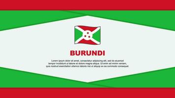 Burundi vlag abstract achtergrond ontwerp sjabloon. Burundi onafhankelijkheid dag banier tekenfilm vector illustratie. Burundi vector