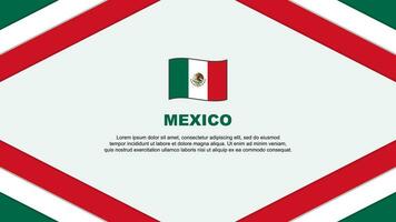 Mexico vlag abstract achtergrond ontwerp sjabloon. Mexico onafhankelijkheid dag banier tekenfilm vector illustratie. Mexico sjabloon
