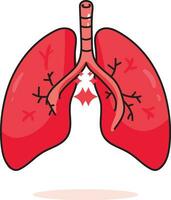 rood longen illustraties vector