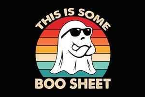 deze is sommige boe vel grappig halloween geest t-shirt ontwerp vector