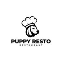 modern puppy chef vector ontwerp