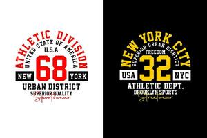 atletisch nieuw york stad, voor afdrukken Aan t overhemden enz. vector