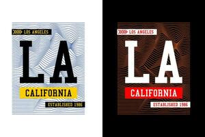 la Californië, voor afdrukken Aan t overhemden enz. vector