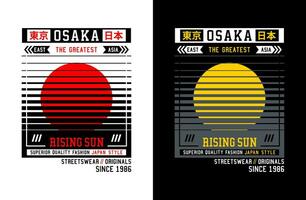 Osaka typografie ontwerp, voor afdrukken Aan t overhemden enz. vector