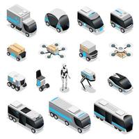 robot levering isometrische pictogrammen vector illustratie