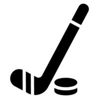 hockey glyph-pictogram vector