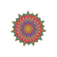kleurrijke abstracte artistieke mandala ontwerp vectorillustratie vector
