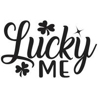 Lucky me ontwerp vector