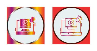 videomarketing vectorpictogram vector