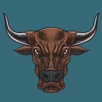 stier hoofd vector