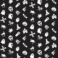 halloween pictogrammen naadloos patroon vector