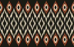 etnisch abstract ikat kunst. aztec ornament afdrukken. meetkundig etnisch patroon naadloos kleur oosters. ontwerp voor achtergrond ,gordijn, tapijt, behang, kleding, inpakken, batik, vector illustratie.