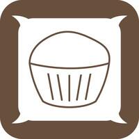 chocola muffin vector icoon