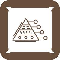 piramide diagram vector icoon