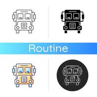 schoolbus pictogram vector