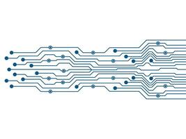 abstract futuristische stroomkring bord technologie achtergrond. stroomkring bord met divers technologie elementen vector