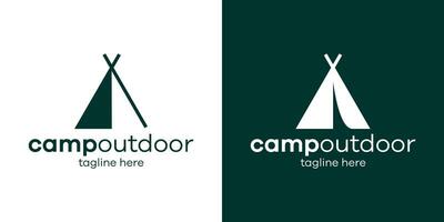 camping logo icoon vector illustratie 1