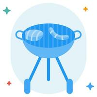 arbeid dag bbq icoon illustratie, voor uiux, infografisch, enz vector