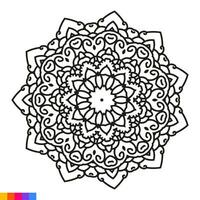 mandala kunst voor kleur boek. schoon decoratief ronde ornament. oosters patroon, vector illustratie kleur boek bladzijde. circulaire patroon in het formulier van mandala voor henna, mehndi, tatoeëren, decoratie.