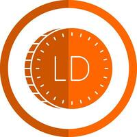 Libisch dinar vector icoon ontwerp