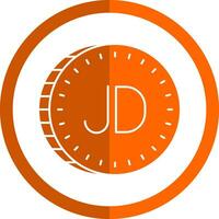 Jordaans dinar vector icoon ontwerp