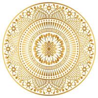 luxe mandala goud achtergrond in Islamitisch arabesk stijl voor uitnodiging vector