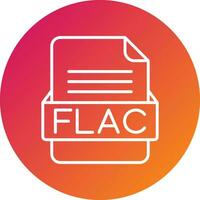 flac het dossier formaat vector icoon