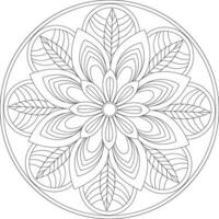 luxe mandala kleur bladzijde vector