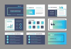 bedrijfspresentatie brochure gids ontwerp of pitch deck sales slider vector