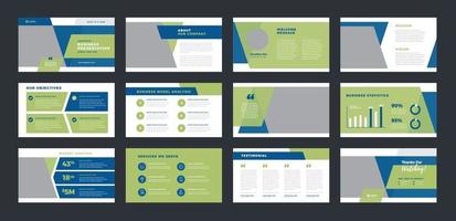 bedrijfspresentatie brochure gids ontwerp of pitch deck sales slider vector