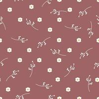 vector naadloos patroon met klein bloem ontwerp in tekenfilm stijl ontwerp voor textiel