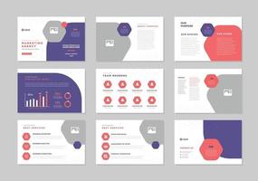 bedrijfspresentatie brochure gids ontwerp of pitch deck sales slider vector